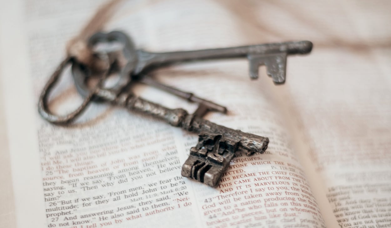 Keys on a Bible