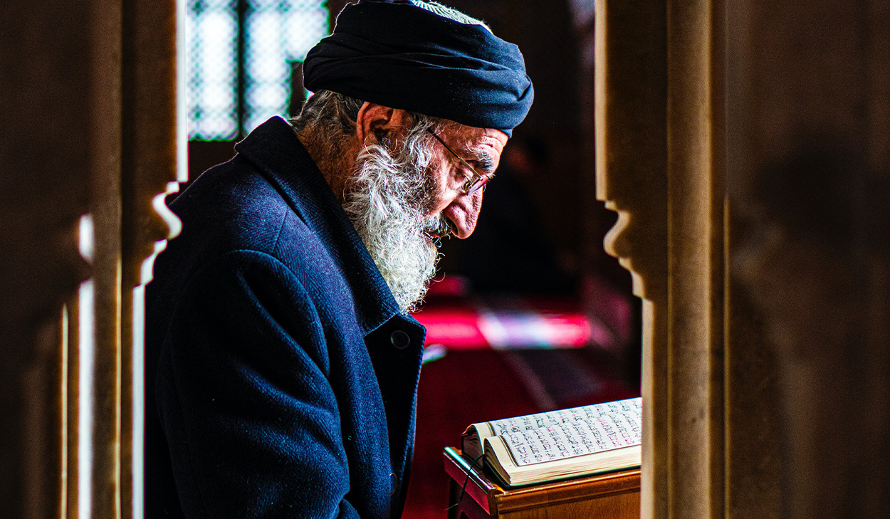 Man with a Quran