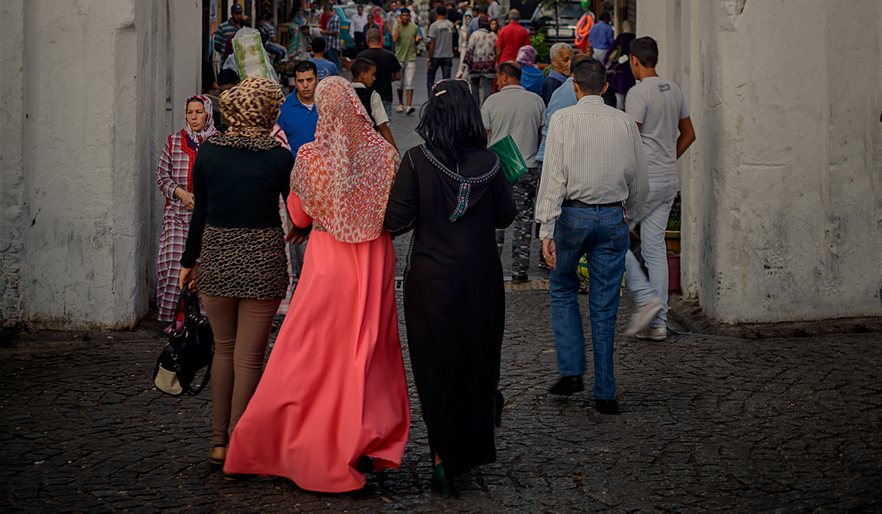 People in a market