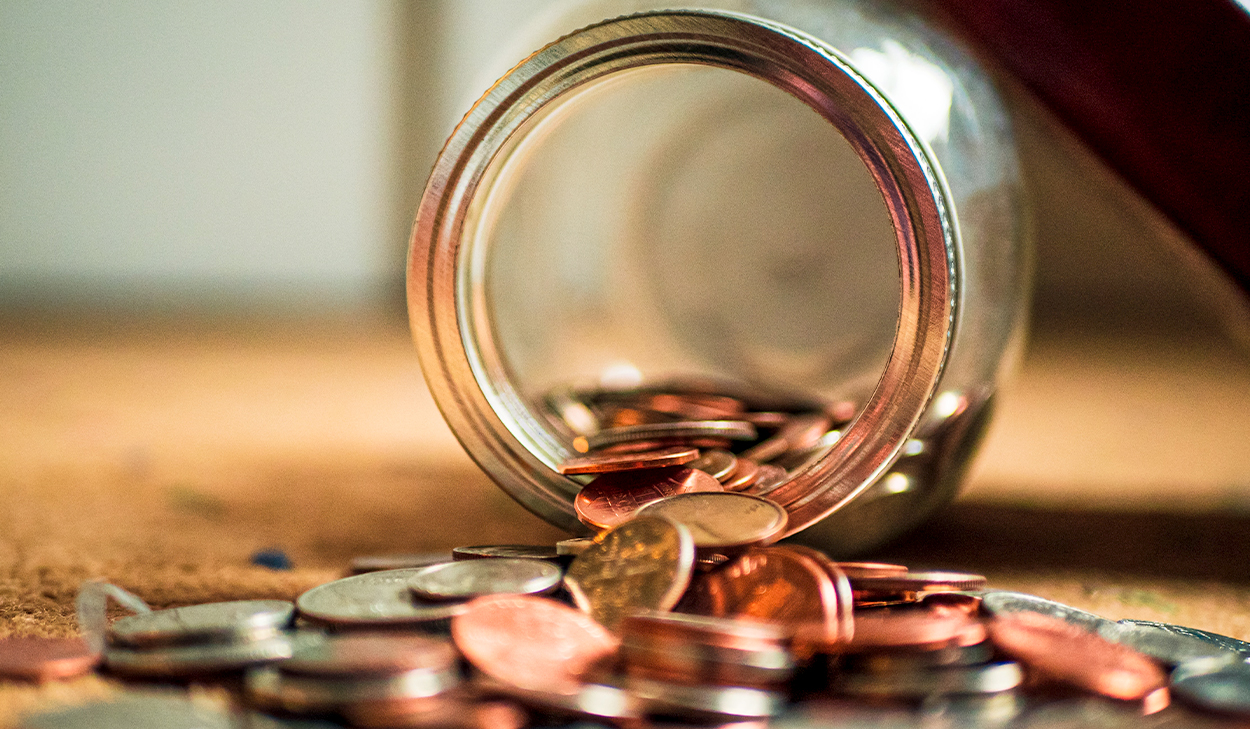 Jar of coins