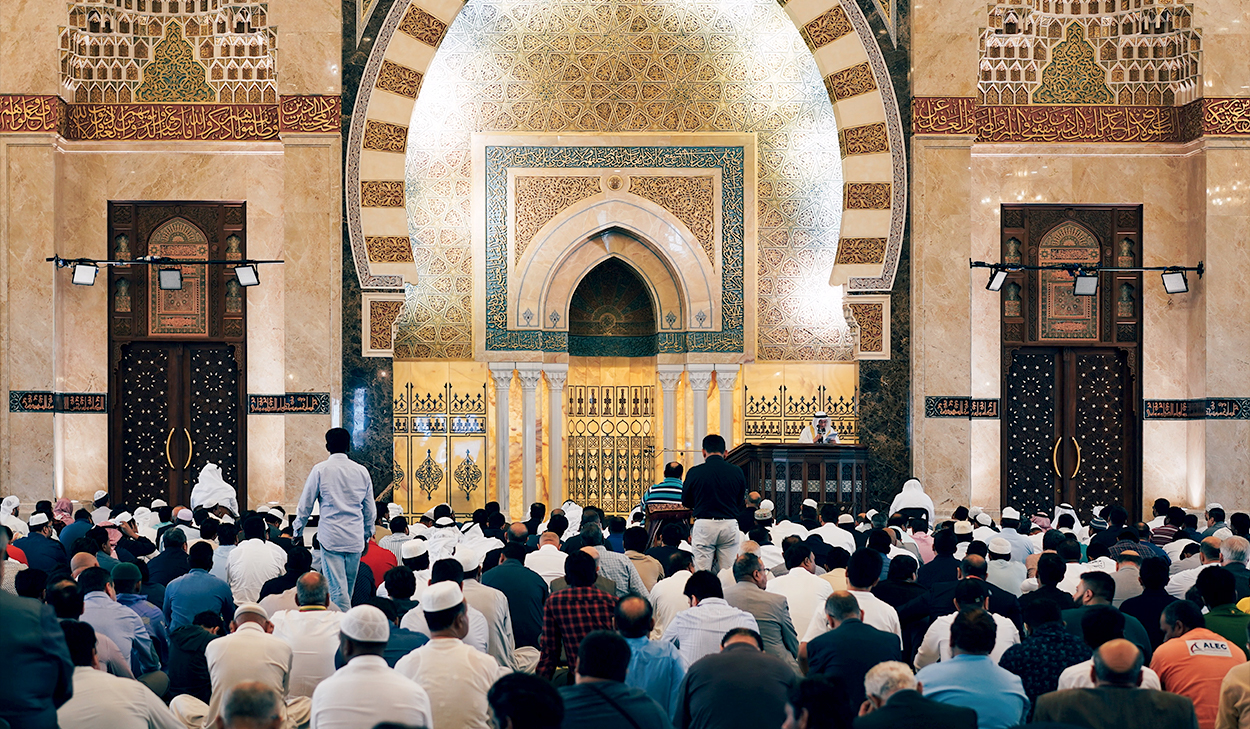 Prayer at a mosque