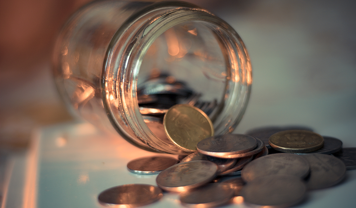 Jar of coins