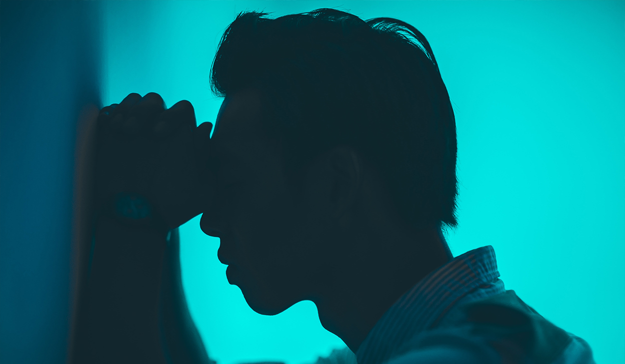 Man praying