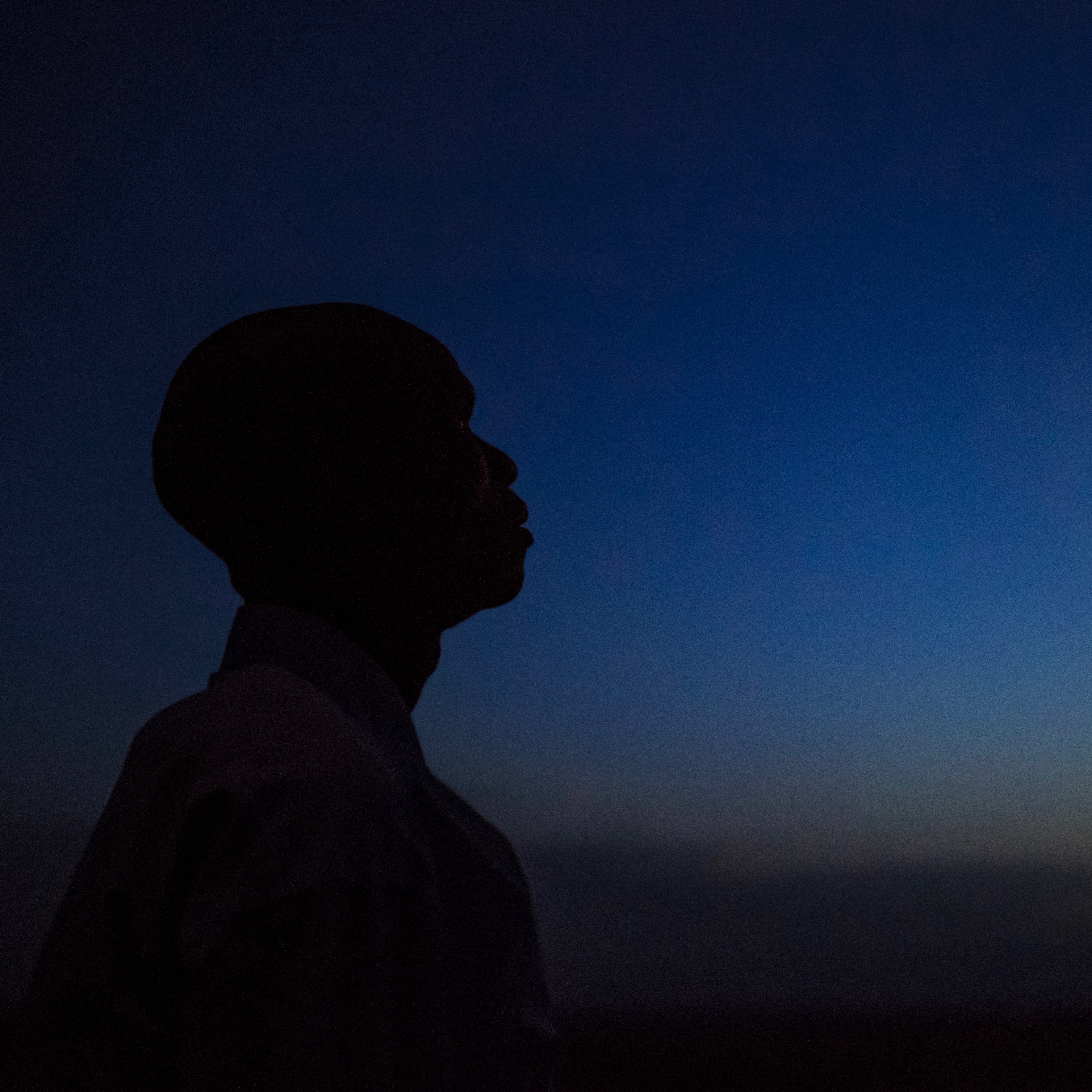 Silhouetted Head