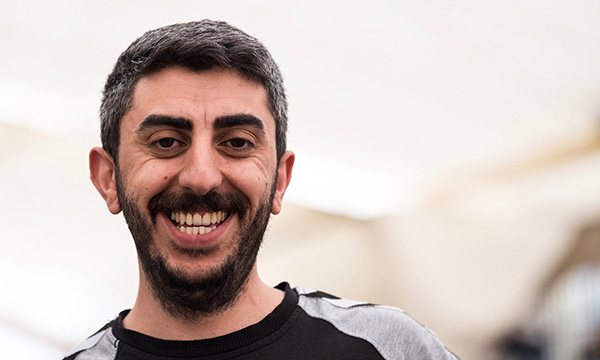 Smiling Middle Eastern man