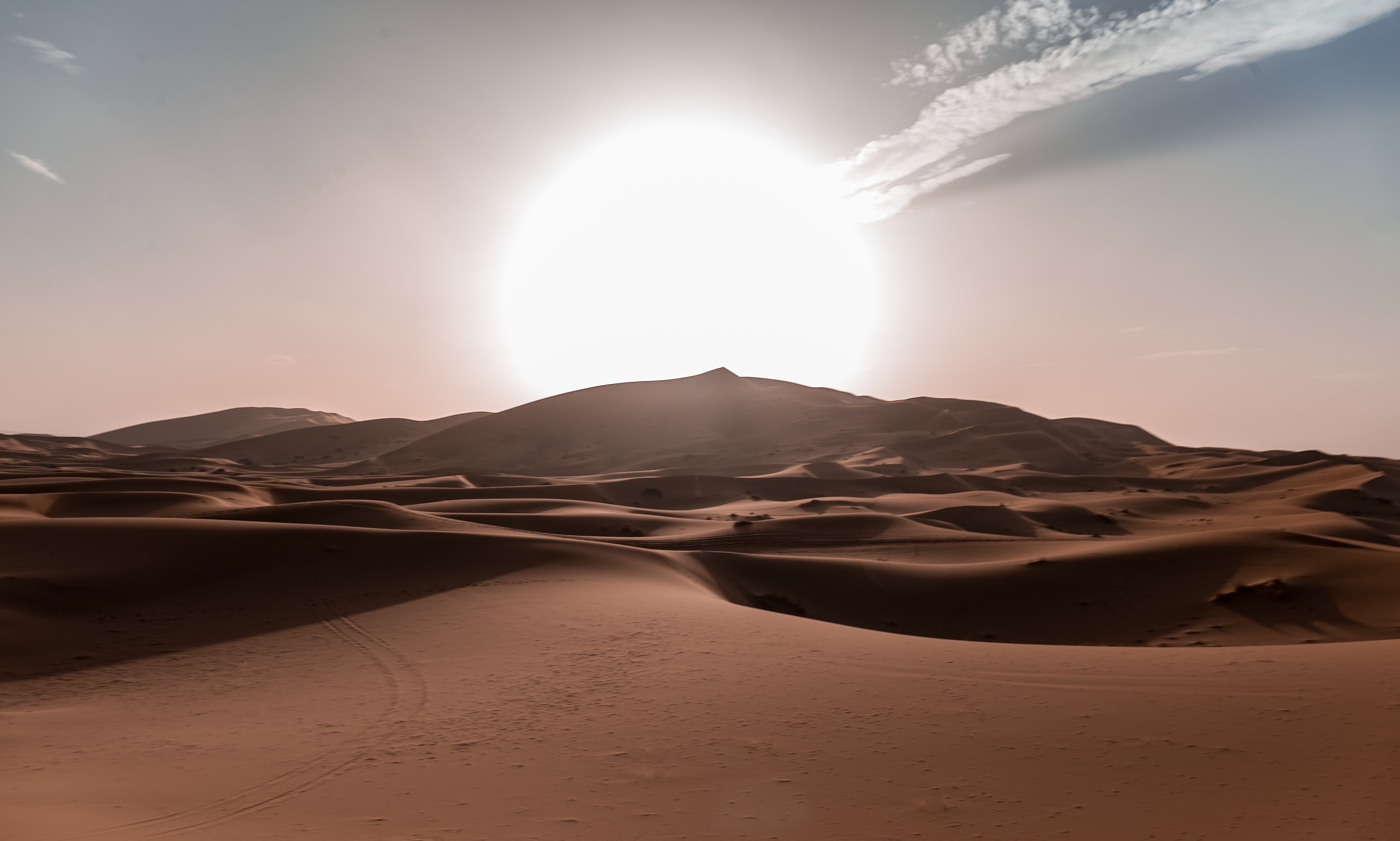 Desert dunes and sky