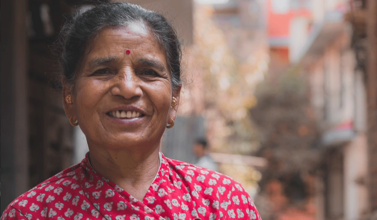 Smiling Indian woman